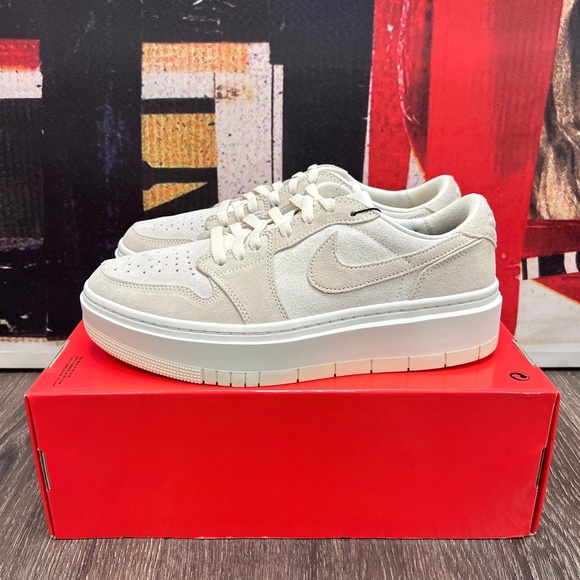 2022 Nike Air Jordan 1 Low Elevate Sail / Coconut Milk / Sanddrift DH7004 101 - Picture 2 of 13